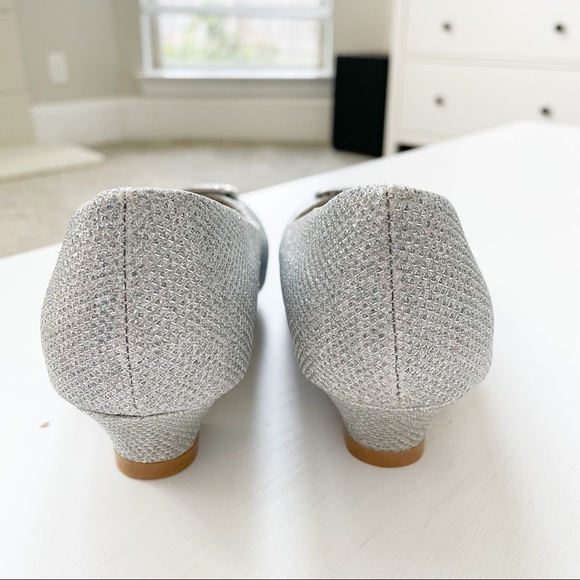 MarilynModa Silver Glitter Heels Jamie-K - Picture 3 of 10